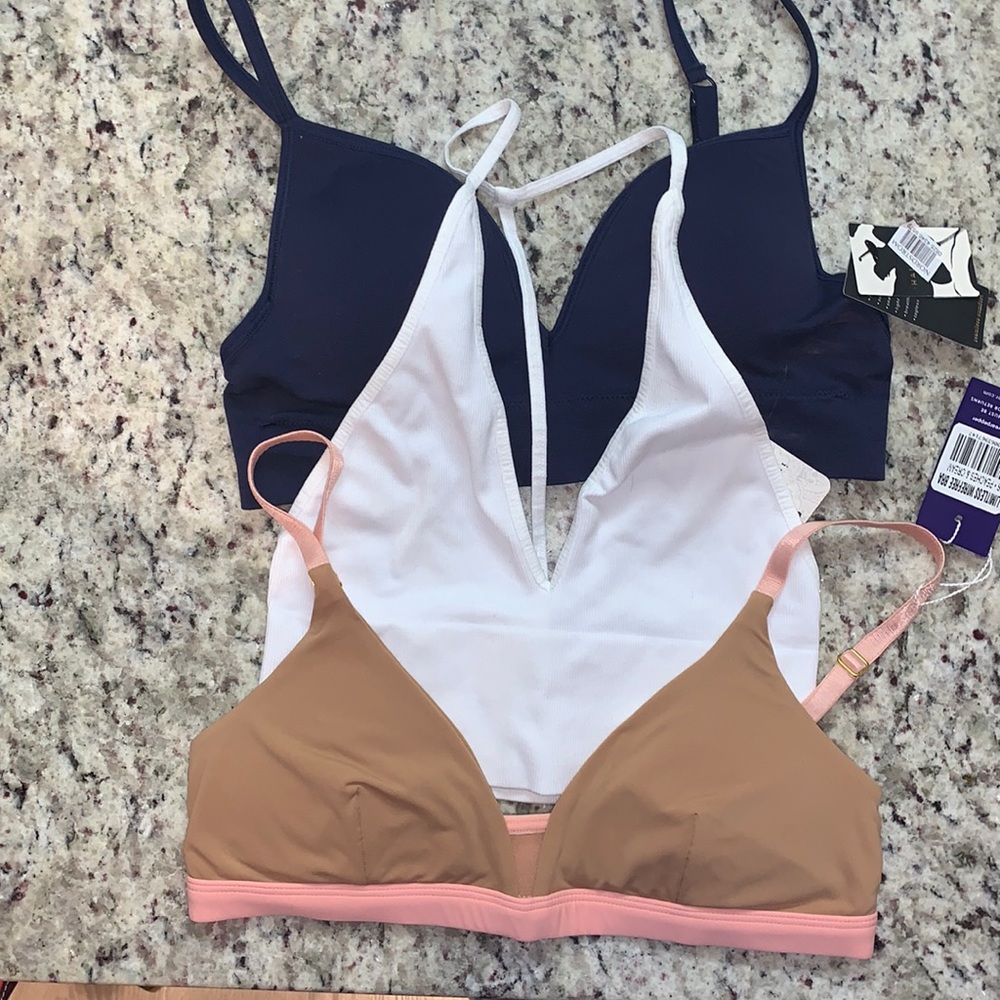 Beautiful bras. You get all 3 for the price of one!!! Never worn/with tags.